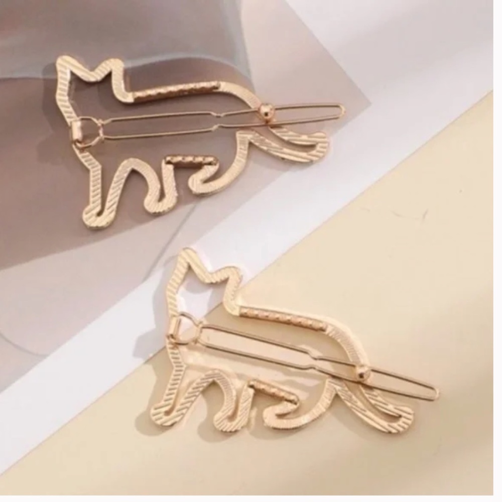 ❤️FREE Cat Animal Kitten Hipster Chic Artsy Pop Art Hip Hair Boho Barrettes Clip